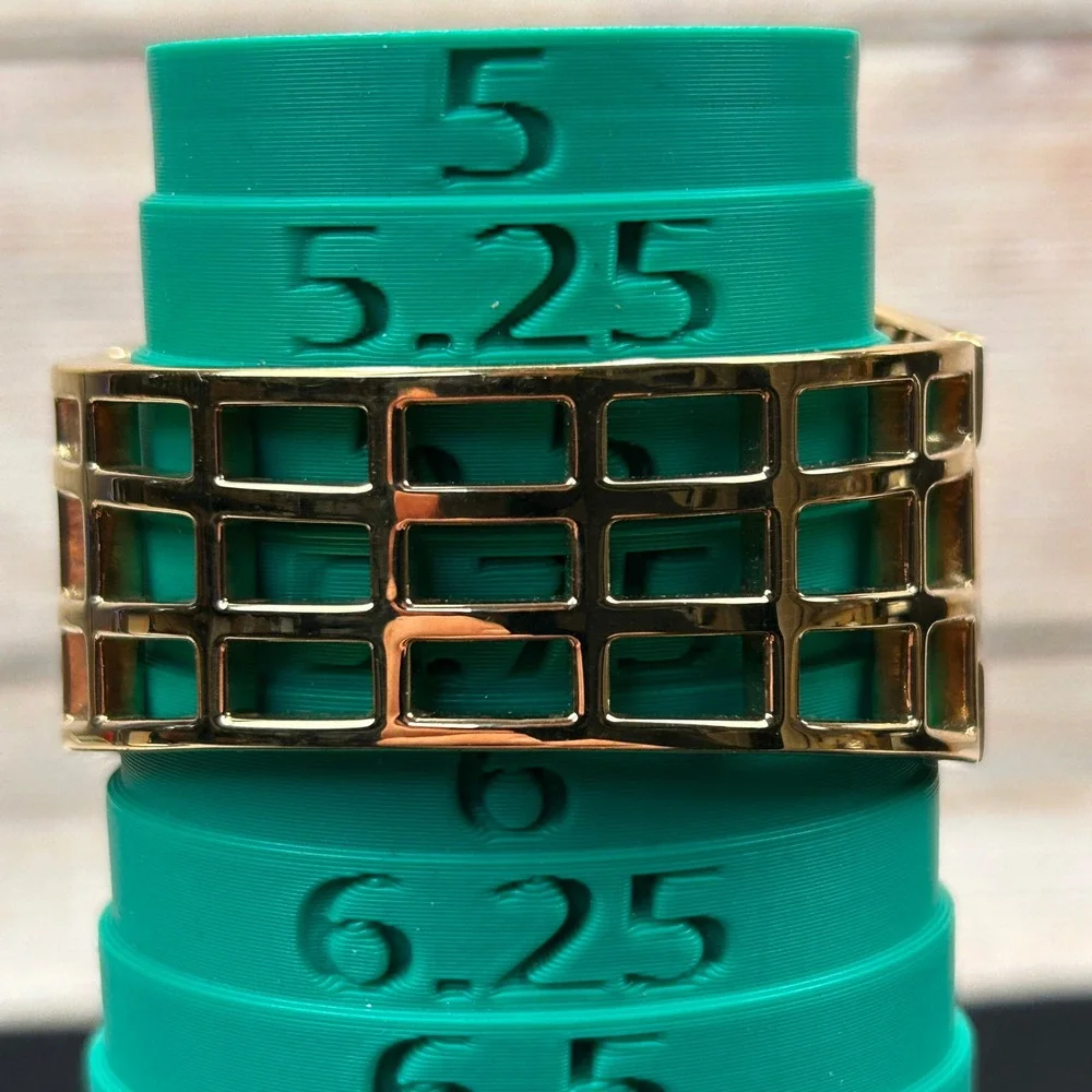 Anne Klein New York Gold Tone Cage Cuff Watch Swiss‎ 732S/2 12/1326 Never Worn